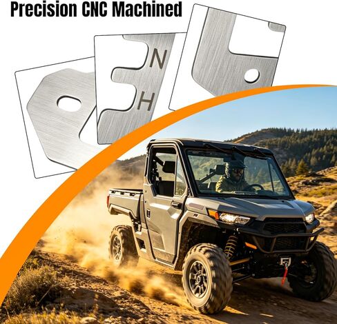 for Can-Am Defender HD10 HD9 HD8 2017-2025 Shift Gate Plate – CNC Aluminum Gear Shifter Trim, Replacement for 707900608 707900506 – Enhances Factory Plastic Shift Gate in Saudi Arabia