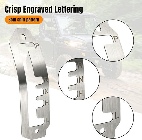 for Can-Am Defender HD10 HD9 HD8 2017-2025 Shift Gate Plate – CNC Aluminum Gear Shifter Trim, Replacement for 707900608 707900506 – Enhances Factory Plastic Shift Gate in Saudi Arabia