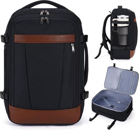 ECOHUB 19" Travel Backpack for Men Women 19x7.1x12.6 Spirit Airlines Personal Item Bag Backpack with Wet Compartment,Black in Saudi Arabia