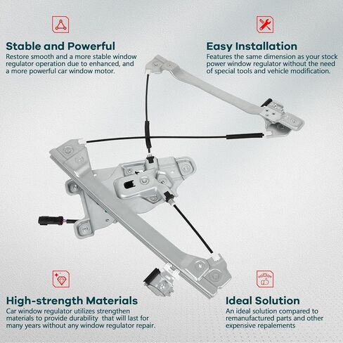 FINDAUTO Power Window Regulator Front Right Passenger Side fit for 2012-2017 for Chevrolet Equinox,2012-2017 for GMC Terrain 751-637 Window Regulator and Motor Assembly with Motor in Kuwait