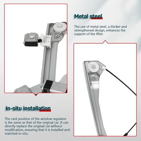 FINDAUTO Power Window Regulator Front Right Passenger Side fit for 2012-2017 for Chevrolet Equinox,2012-2017 for GMC Terrain 751-637 Window Regulator and Motor Assembly with Motor in Kuwait