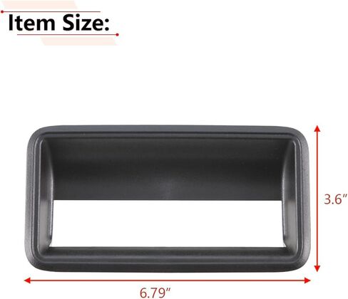 إطار مقبض الباب الخلفي RLB-HILON متوافق مع Chevy وGMC C1500 C2500 C3500 K1500 K2500 K3500 1988 إلى 1999 سنة، أسود مزخرف، لـ 15991786 in Kuwait