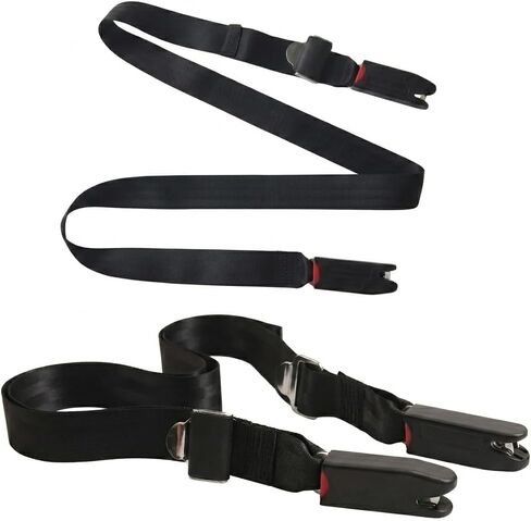 Adjustable ISOFIX Latch Fixing Strap Pads with Dual Hooks, Mounting Attachment Fixing Straps for Kids Seat Compatible Vehicle Anchor Points in Kuwait