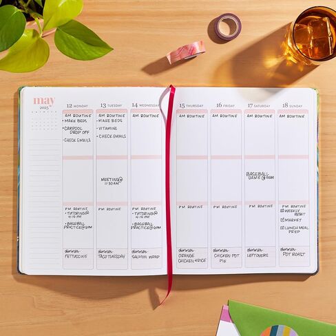 Erin Condren 2025 Softbound Life Planner (يناير - ديسمبر 2025)، 8 × 10 بوصة، مجلة مخطط أسبوعية وشهرية لمدة 12 شهرًا، تخطيط رأسي، غطاء ناعم، ربط مسطح، غطاء Bold Blooms وتصميم داخلي in Saudi Arabia