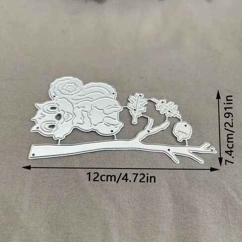 Merry Christmas Squirrel Pine Tree Metal Die Cuts,Flower Branch Leaf Cutting Dies Cut Stencils for DIY Scrapbooking Album Decorative Embossing Paper Dies Card Making in Kuwait