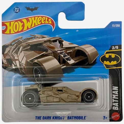 Hot Wheels - The Dark Knight Batmobile - JJJ21 - Batman 2/5 - Short Card - Military Color - Batman Tumbler - Official Licensed - Mattel 2026 (51/250) - 1:64 in Kuwait