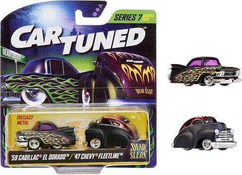 CarTuned 2-Pack Series 7- Dead Sleds، 1959 كاديلاك إلدورادو، 1947 تشيفي فليتلاين in Kuwait