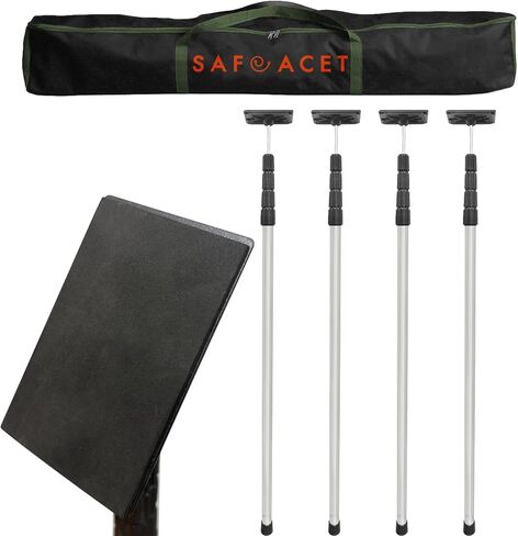 4 Pack Stainless Steel Zipper Walls Poles Kit, 12FT Retractable Efficient Construction Temporary Dust Containment Barrier System in Saudi Arabia