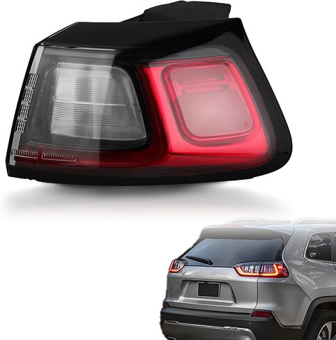 ضوء خلفي LED متوافق مع 2019 2020 2021 2022 2023 مصباح الفرامل الخلفي الخارجي لسيارة جيب شيروكي (جانب الركاب الأيمن) استبدال CH2805119 68275958AF in Kuwait