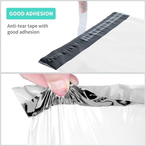 Poly Mailers, Shipping Envelopes Plastic Bags, 10x13 Inch White 80 Pcs 3.2 Mil Medium Size Self Seal Packages for Small Business in Saudi Arabia
