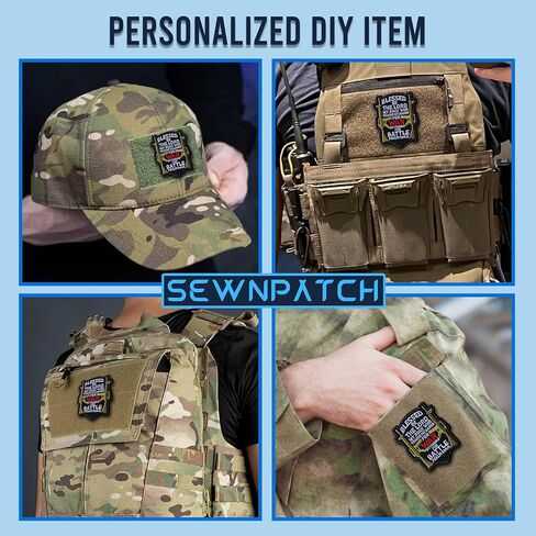 Blessed Be The Lord My Rock Psalm 144:1 Hook and Loop Patch for Backpacks Hats Vest Dog Harness Bags, Size 3" Sewing Patches, Tactical Appliques for Clothes, Embroidery Patch, Christian Gifts in Saudi Arabia