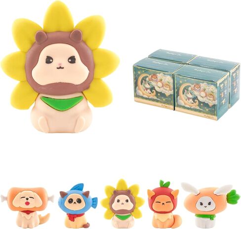 Morphique Zoo Series - Animal Eraser Blind Boxes, 4Pcs Blind Boxes, Erasable Puzzle Cute Figures, Desktop Pets for Kids, Classroom Rewards, Back to School Supplies, Party Gifts. in Saudi Arabia