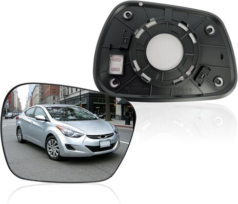Left Driver Side Heated Mirror Glass Replacement for Hyundai Elantra 2011 2012 2013 2014 2015 2016,Car side view mirror replacement in Saudi Arabia