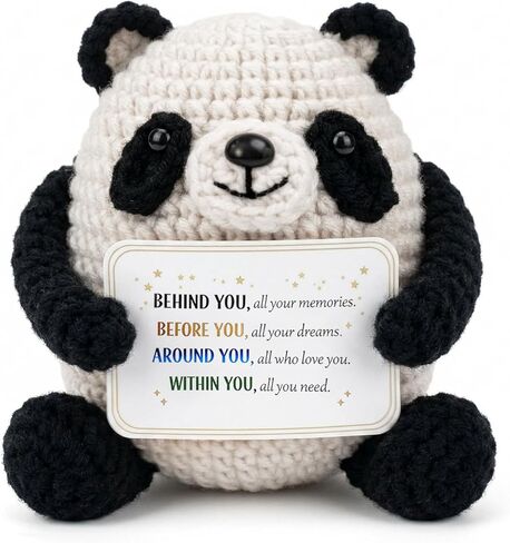 MHSMHL Mini Funny Crochet Panda, 2026 Graduation Gift for Her Him, College High Middle School Graduation Gifts, 2026 Graduates Handmade Emotional Support Animal Panda Bear Grad Gifts in Saudi Arabia