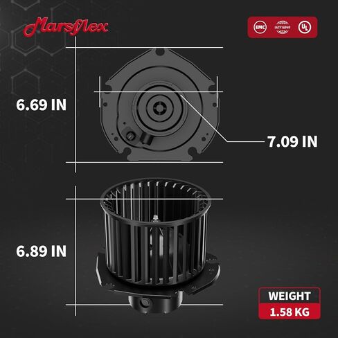 Marsflex Front Blower Motor 700100 for 1997-2000 Chevy Chevrolet GMC C1500 C2500 K1500 Suburban Tahoe Yukon Cadillac Escalade 1998 1999 Automotive Replacement Blower Motor Fan OE: 19131213, 61500558 in Kuwait