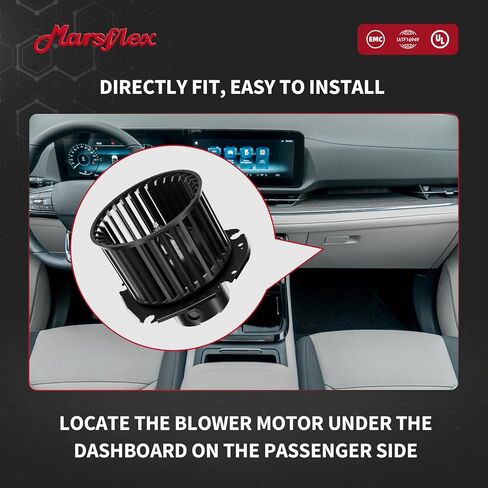 Marsflex Front Blower Motor 700100 for 1997-2000 Chevy Chevrolet GMC C1500 C2500 K1500 Suburban Tahoe Yukon Cadillac Escalade 1998 1999 Automotive Replacement Blower Motor Fan OE: 19131213, 61500558 in Kuwait