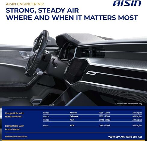 محرك منفاخ AISIN AFTERMARKET BLMH-00002 HVAC مع مجموعة عجلات - متوافق مع Honda Accord 1998-2002، Pilot 2003-2008، Odyssey 1999-2004، Acura MDX 2001-2006 in Kuwait