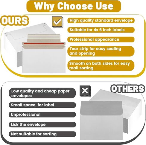110 Pack White Trading Card Shipping Envelopes, 7x 4.35 Inch Self-Adhesive Mailer Envelopes Perfect for Semi-Rigid Sleeves, Trading Card Mailing Supplies in Saudi Arabia