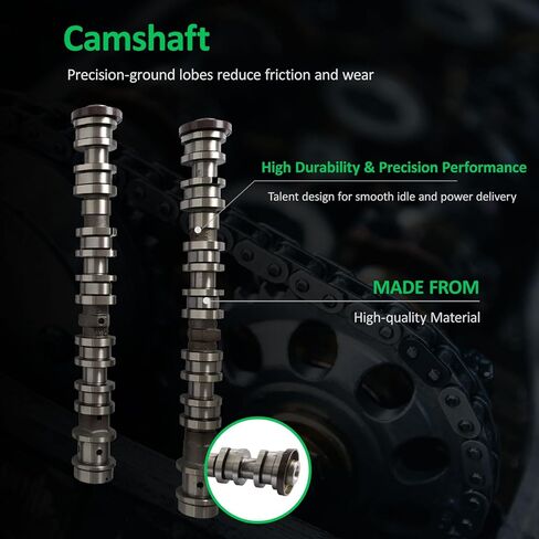 3.6 4PCS Left & Right Intake Exhaust Camshaft Kit 2016-2024 Fit for Jeep Wrangler Grand Cherokee ProMaster 1500 2500 3500 for Dodge Durango 3.6L V6 Pentastar 3.6L V6 2016-2024 5047912AC 5048029AB in Kuwait