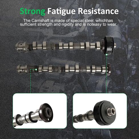 3.6 4PCS Left & Right Intake Exhaust Camshaft Kit 2016-2024 Fit for Jeep Wrangler Grand Cherokee ProMaster 1500 2500 3500 for Dodge Durango 3.6L V6 Pentastar 3.6L V6 2016-2024 5047912AC 5048029AB in Kuwait