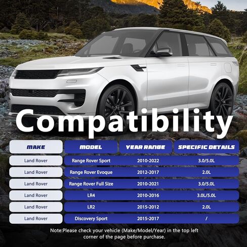 8W9Z6C287A مضخة وقود عالية الضغط، تابع عمود كامات المحرك، متوافق مع Ford Land Rover Lincoln Range Rover Edge Escape Explorer Fiesta Focus Fusion Replace# LR011208 in Kuwait