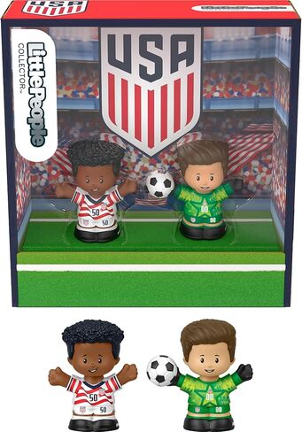 Little People Collector U.S. Soccer Special Edition Set for Sports Fans, 2 Player Figures in a Display Package in Saudi Arabia