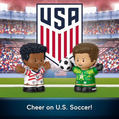 Little People Collector U.S. Soccer Special Edition Set for Sports Fans, 2 Player Figures in a Display Package in Saudi Arabia