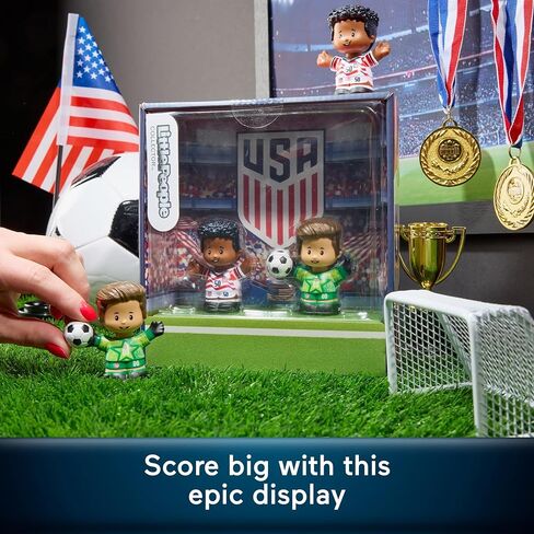Little People Collector U.S. Soccer Special Edition Set for Sports Fans, 2 Player Figures in a Display Package in Saudi Arabia