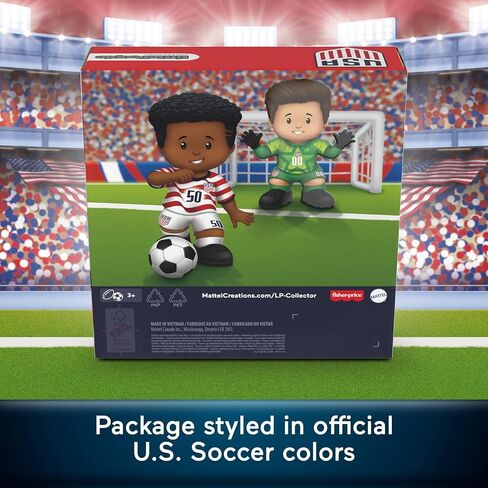 Little People Collector U.S. Soccer Special Edition Set for Sports Fans, 2 Player Figures in a Display Package in Saudi Arabia