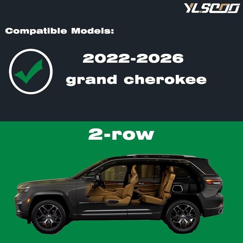 Window Visors Rain Guards fits 2022-2026 Jeep Grand Cherokee 2-Row, Out-Channel Window Wind Deflectors Vent Shades Accessories, Dark Smoke 4 Pcs, 2023 2024 2025 in Saudi Arabia