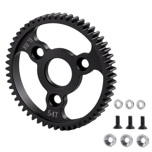 الكربون الصلب 54T 56T 58T Spur Main Gear 32P 0.8M Gears for 1/10 Tra-xxas Slash Platinum Rustler Stampede 4x4 VXL 2WD Jato Rally E-REVO Summit T-Maxx (58T) in Saudi Arabia