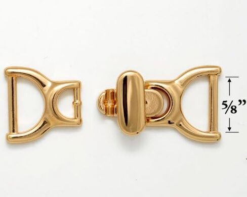 Buckle Gold Metal Closure, Metal Clasps 2-3/8"W x 1" H by Each, TR-11147 in Saudi Arabia