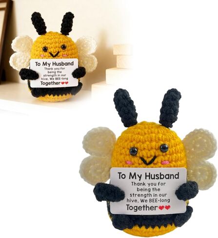 Emotional Support Crochet, Cute Wedding for Him Husband, I Love You Man, Gifts for Husbands Birthday Christmas Fiance Presents Ideas, to My Man Soulmate Apology Gifts Just Because in Saudi Arabia