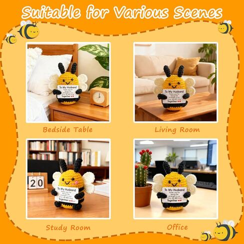 Emotional Support Crochet, Cute Wedding for Him Husband, I Love You Man, Gifts for Husbands Birthday Christmas Fiance Presents Ideas, to My Man Soulmate Apology Gifts Just Because in Saudi Arabia