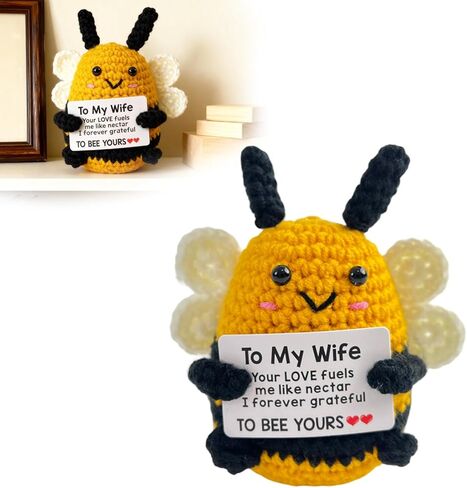 Emotional Support Crochet, Cute Wedding for Him Husband, I Love You Man, Gifts for Husbands Birthday Christmas Fiance Presents Ideas, to My Man Soulmate Apology Gifts Just Because in Saudi Arabia