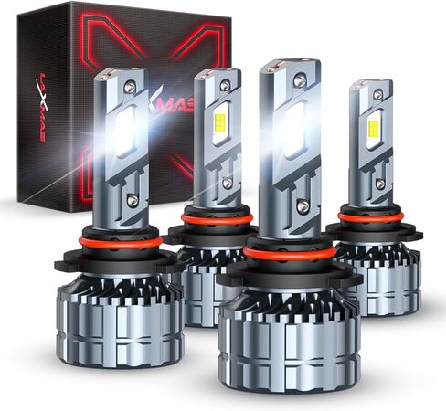 Laxmas LM4 2026 Super Brightness H4/9003/HB2 LED Bulbs Super Bright, 6000K White H4 Halogen Raplacement Fog Lights, 99% Fit Your Vehicles, Canbus Ready Direct Fit, Pack of 2 in Saudi Arabia