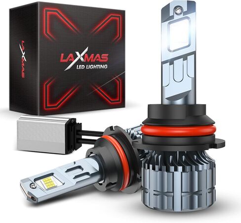 Laxmas LM4 2026 Super Brightness H4/9003/HB2 LED Bulbs Super Bright, 6000K White H4 Halogen Raplacement Fog Lights, 99% Fit Your Vehicles, Canbus Ready Direct Fit, Pack of 2 in Saudi Arabia