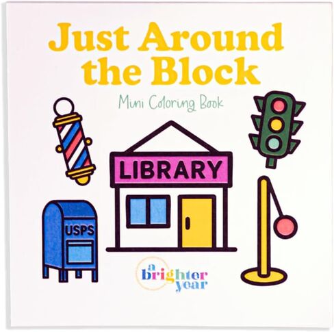 A Brighter Year Adult Mini Coloring Book – Premium Pocket Size 3"x 3" Travel Coloring Book, Thick No-Bleed Paper, 50 Pages, Lay Flat Binding, for Stress Relief & Mindfulness - Within These Walls in Kuwait