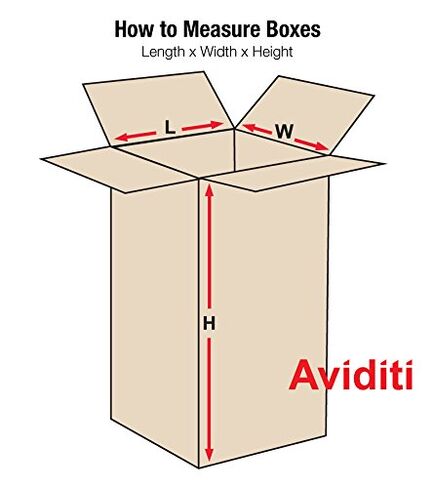 Aviditi 242430 صندوق من الورق المقوى المموج 24 بوصة طول × 24 بوصة عرض × 30 بوصة ارتفاع، كرافت، للشحن والتعبئة والنقل (عبوة من 10) in Kuwait