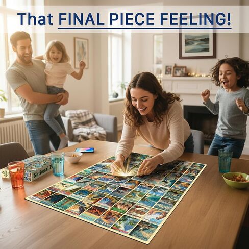 National Parks (#9) – 1000 Piece Jigsaw Puzzle for Adults | Premium European Blue Board | Satin Low-Glare Finish | Ribbon Cut | Bonus Poster | Display-Worthy Box | Printed in USA | Final Piece Puzzles in Saudi Arabia