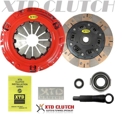 XTD المرحلة 3 مجموعة قابض الاحتكاك المزدوج المتوافقة مع 92-05 CIVIC 93-95 DEL SOL SINGLE CAM in Kuwait