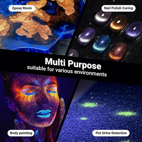 HOOTUU UV Resin Lamp, Foldable Rechargeable UV Light for Resin Curing, 40 LEDs High Power Resin Curing, Machine Portable UV Resin Light for Crafts, Small DIY Projects in Saudi Arabia