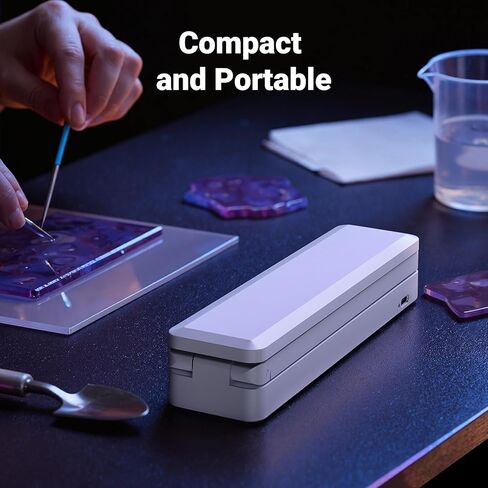 HOOTUU UV Resin Lamp, Foldable Rechargeable UV Light for Resin Curing, 40 LEDs High Power Resin Curing, Machine Portable UV Resin Light for Crafts, Small DIY Projects in Saudi Arabia
