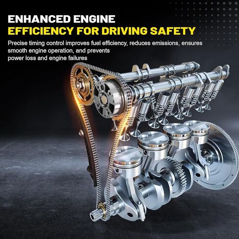 مجموعة سلسلة التوقيت لنيسان باثفايندر 2017-2024 وإنفينيتي QX60 3.5L V6 VQ35DD - يستبدل 130286KA0A، 130706KA1C، 130856KA1B، 150416KA0A، 13091JA10A in Kuwait