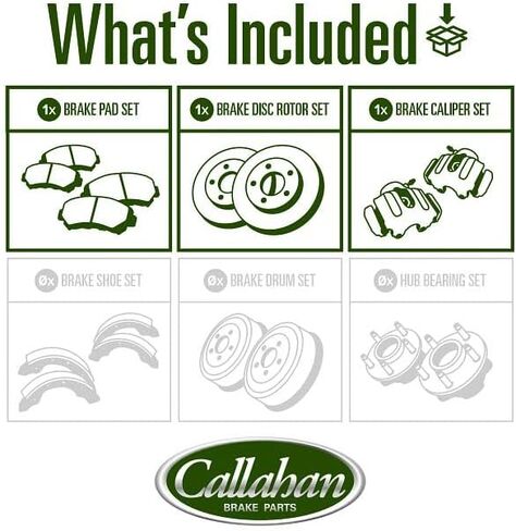 طقم فرامل أمامية من Callahan لسيارة Honda S2000 2000-09 - دوارات قرصية محفورة ومشقوقة مع وسادات فرامل سيراميك + فرجار OE، EBYK023625 in Kuwait