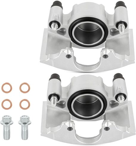 Front Disc Brake Caliper Assembly Calipers Set Fit For Dodge Ram 1500, for Chevrolet Astro Blazer, for GMC Yukon Safari C1500 C2500 K1500 K2500, for Cadillac DeVille, Replace 184299 184300 in Kuwait