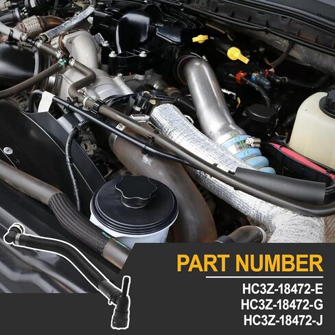 سخان خرطوم HC3Z-18472-J متوافق مع رقم الجزء 2017-2024 F250 F350 HC3Z-18472-E HC3Z-18472-G in Kuwait