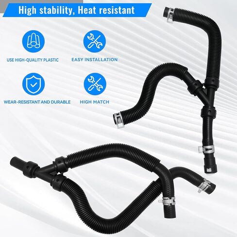2Pcs 626-307 HVAC Heater Hose Fit for Dodge Grand Caravan Chrysler Town & Country 2008-2009 for Volkswagen Routan 2008-2010 Heater Hose Pipe 4677603AB 4677603AC in Saudi Arabia