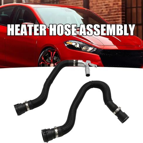 2Pcs 68197197AB Heater Hose Assembly, Replacement for Dodge Dart 4 Cyl 2.0L 2.4L 2012-2016, HVAC Heater Hose Air Conditioning Supply and Return Hose, Replaces 55111481AD 55111480AC 55111480AD in Saudi Arabia