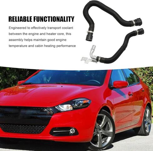 2Pcs 68197197AB Heater Hose Assembly, Replacement for Dodge Dart 4 Cyl 2.0L 2.4L 2012-2016, HVAC Heater Hose Air Conditioning Supply and Return Hose, Replaces 55111481AD 55111480AC 55111480AD in Saudi Arabia